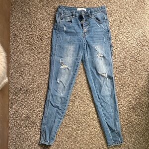 Distressed Blue Women's Jeans